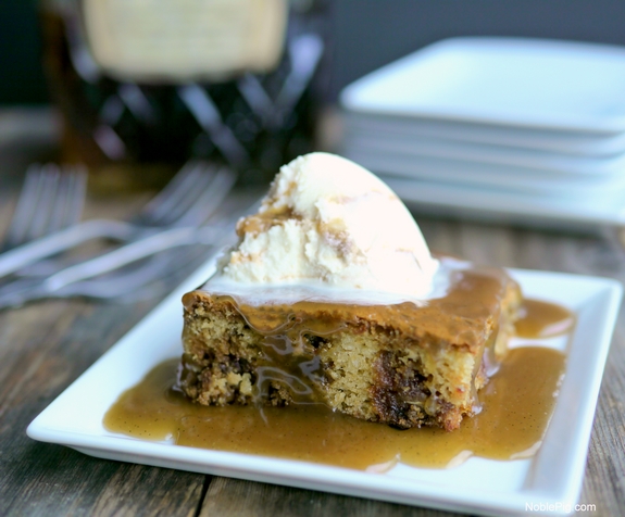Easy Sticky Toffee Pudding Cake with Boozy Toffee Sauce 1