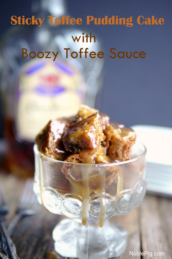 Easy Sticky Toffee Pudding Cake with Boozy Toffee Sauce