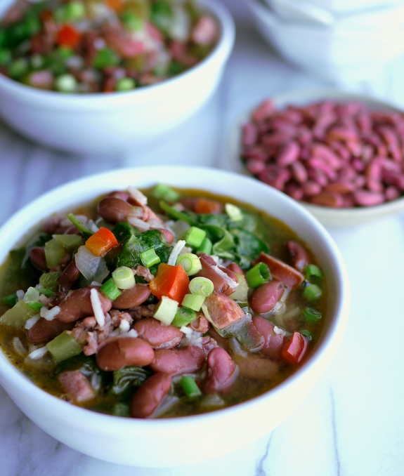 Red Beans Rice and Sausage Soup from Noble Pig