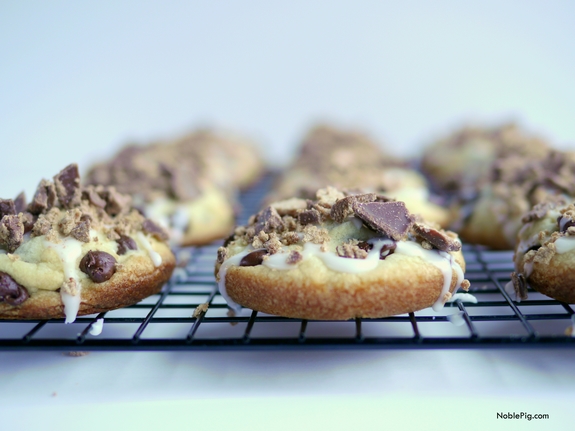 Kit Kat Stuffed Soft Baked Chocolate Chip Cookies Noble Pig 2