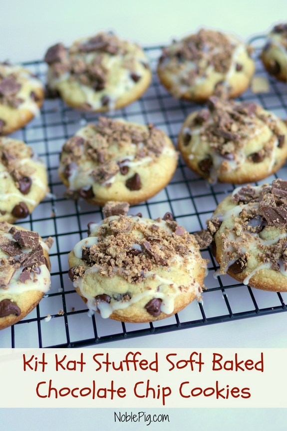Kit Kat Stuffed Soft Baked Chocolate Chip Cookies Noble Pig 3
