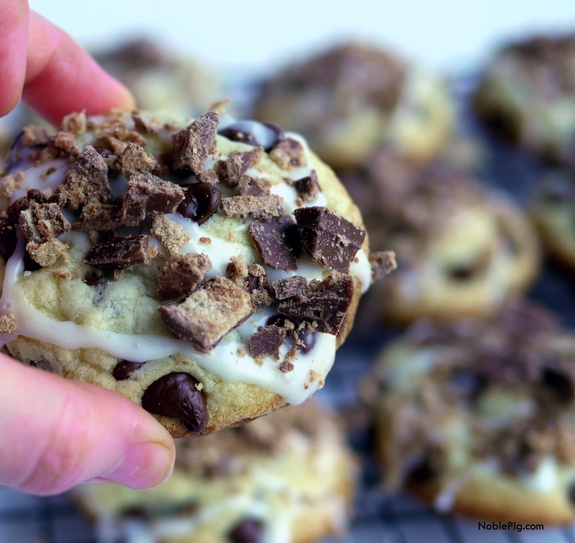 Kit Kat Stuffed Soft Baked Chocolate Chip Cookies Noble Pig z