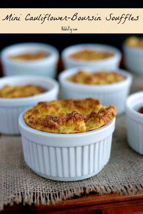 Mini Cauliflower Boursin Souffles