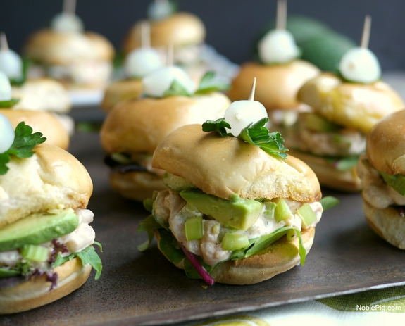 California Avocado and Bay Shrimp Sliders with Spicy Mayo 7