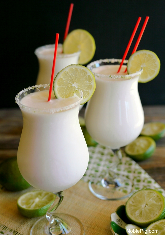 Coconut Lime Frozen Margaritas a taste of summer 