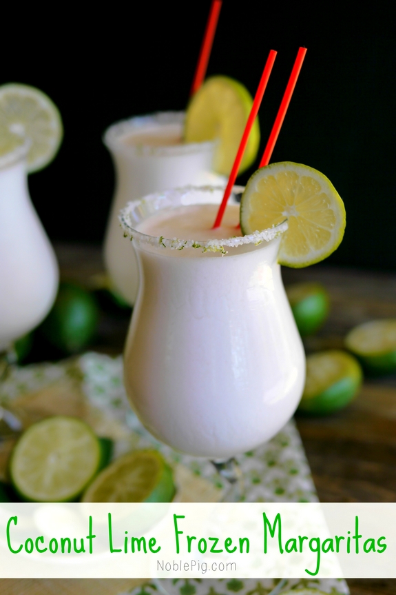 Coconut Lime Frozen Margaritas