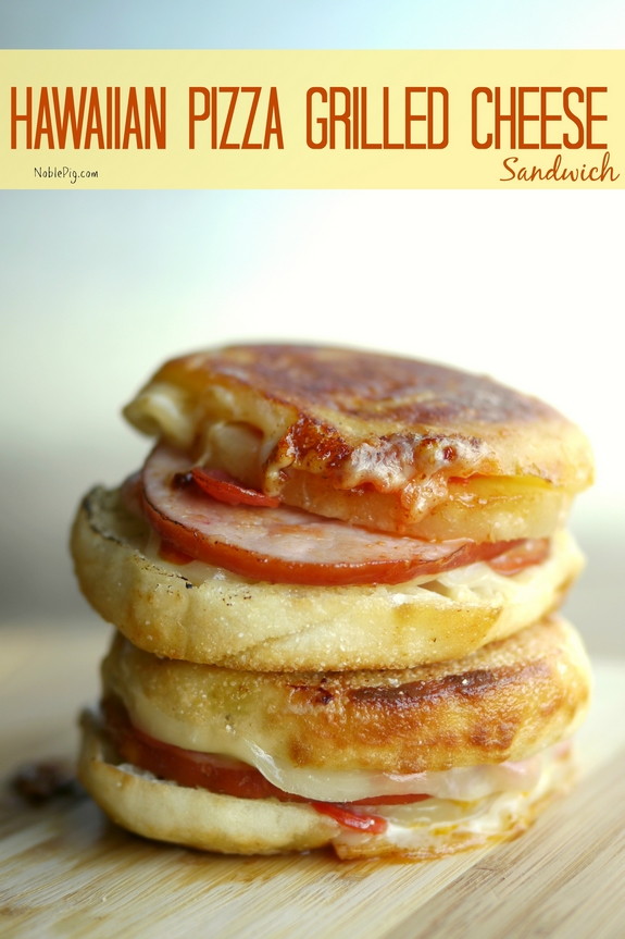 Hawaiian Pizza Grilled Cheese Sandwich