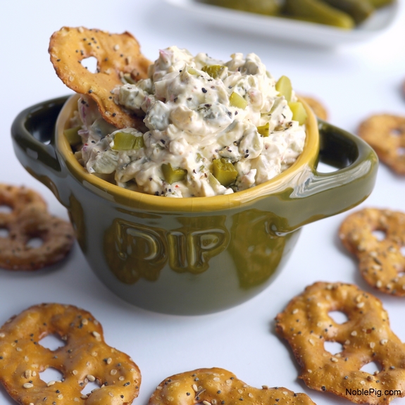 This Dill Pickle Dip is a crowd-pleasing cream cheese dill pickle dip loaded with flavor, ideal for your next get-together. The secret ingredient I use is what makes this chip dip stand out as the best! You must be a pickle lover to really embrace this fun and tasty appetizer dip recipe. recipe for dill pickle dip