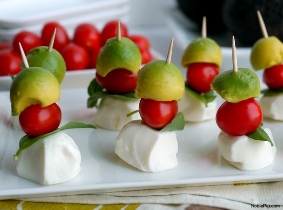 Avocado Caprese Bites the perfect bites