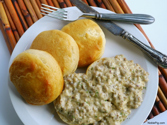 The Best 5 Ingredient Sausage Gravy ready for breakfast