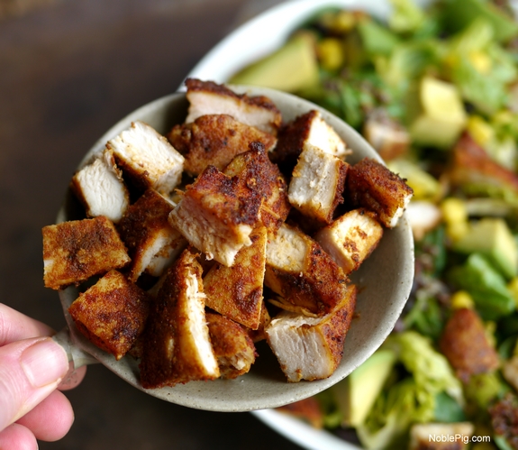 Southwest Chicken Salad with Homemade Southwest Dressing chicken