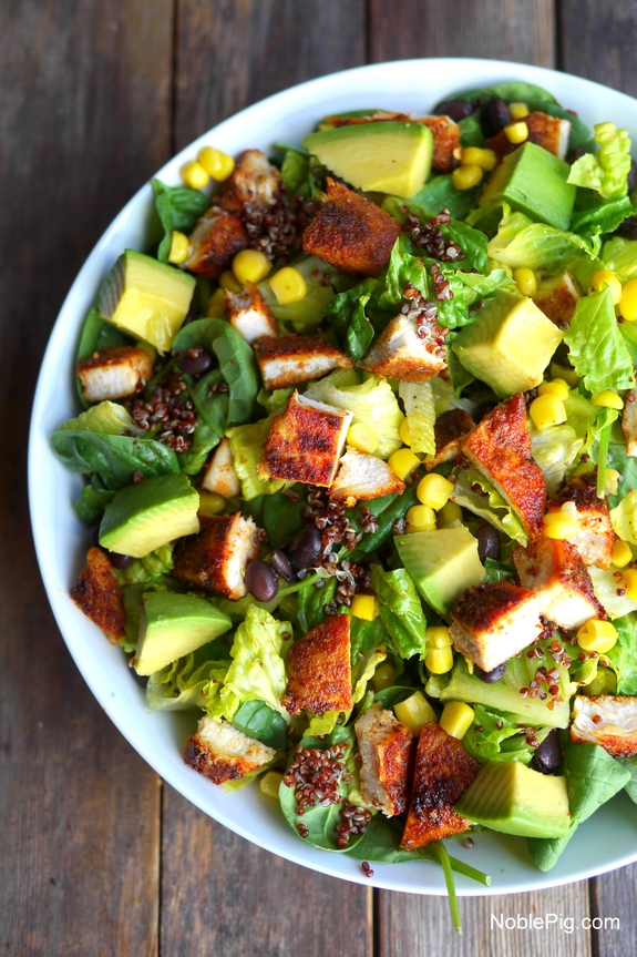 Southwest Chicken Salad with Homemade Southwest Dressing is the best