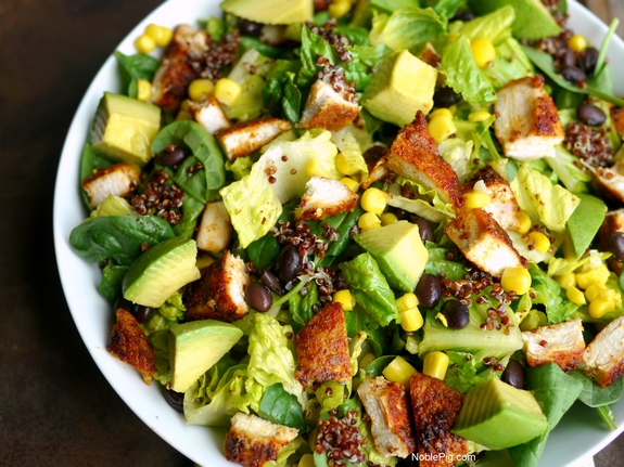 Southwest Chicken Salad with Homemade Southwest Dressing the perfect dinner