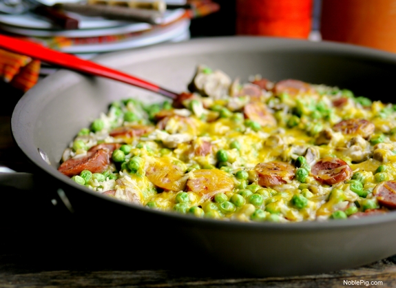 Quick Skillet Kielbasa Meal dinner just got easier and quicker