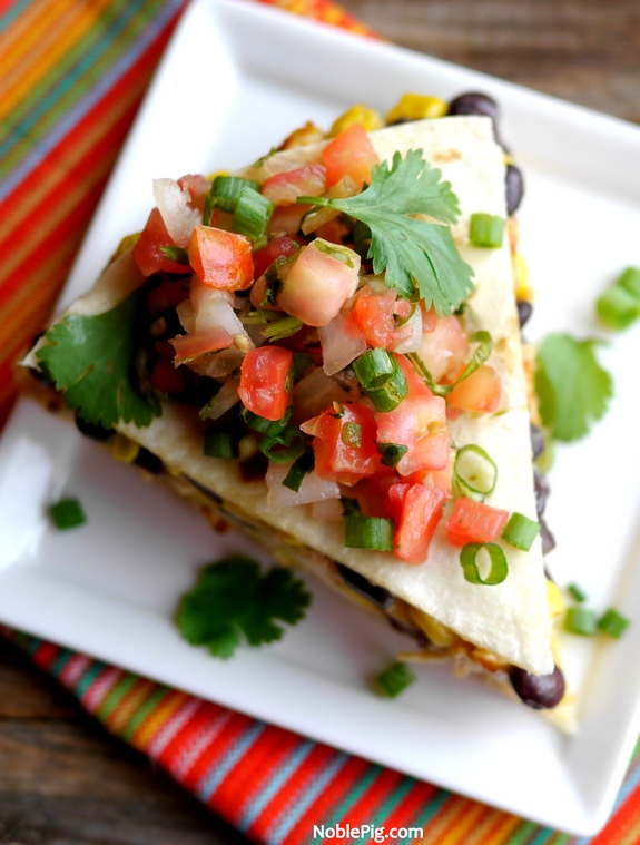 Chicken Tortilla Pie fresh easy and delicious 