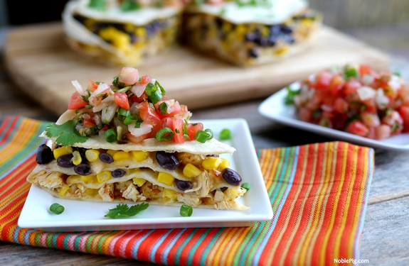 Chicken Tortilla Pie such a great dinner to put together Simple easy and delicious 