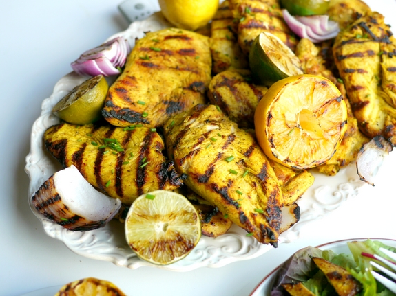 Grilled Turmeric Lemon and Lime Chicken 1