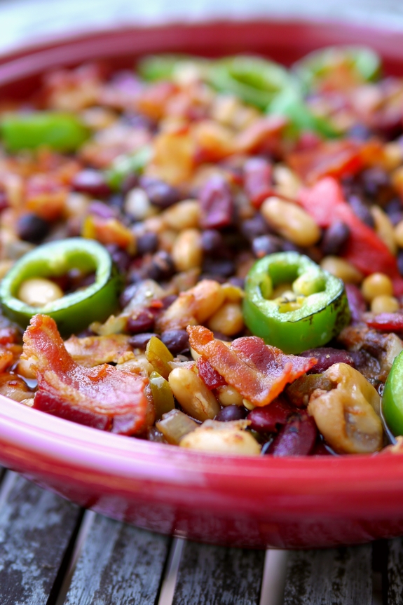Slow Cooker Root Beer Beans are the perfect party side dish for your next gathering of friends and family