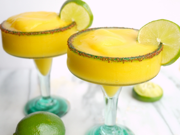 Spicy Mango Frozen Margaritas for the win