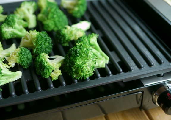Grilled Broccoli Salad the grill