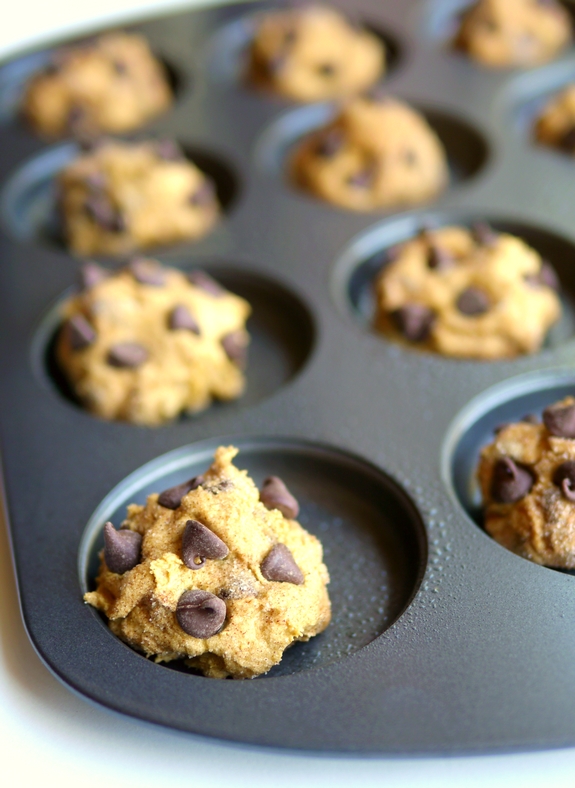 Pumpkin Molassas Chocolate Chip Cookies with chips