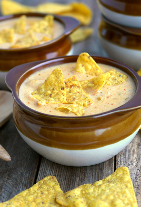 Cool Ranch Doritos Cheese Soup is delicious