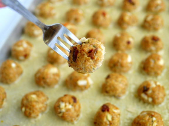 Mini Turkey Chipotle Meatballs are perfectly bite sized