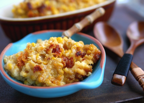 Slow Cooker Sweet Corn Pudding is the perfect side dish