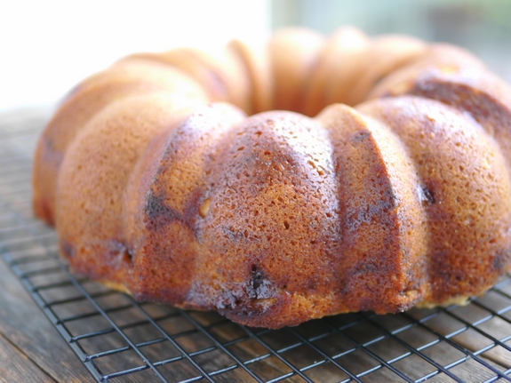 Apple Chai Cake with Maple Cream Cheese Drizzle cake