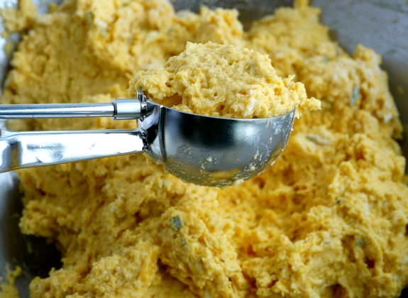 Pumpkin Sage Drop Biscuits wet ingredients