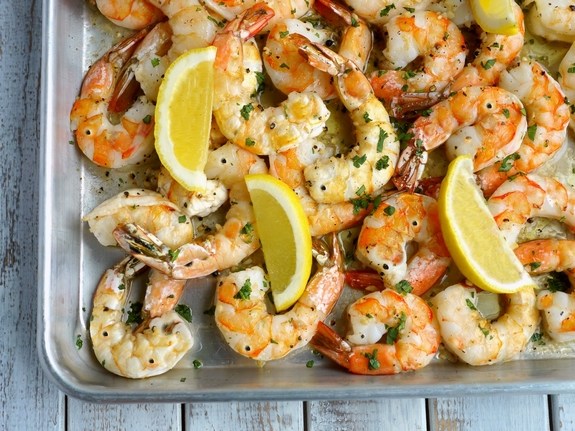 Buttery Sheet Pan Garlic Shrimp