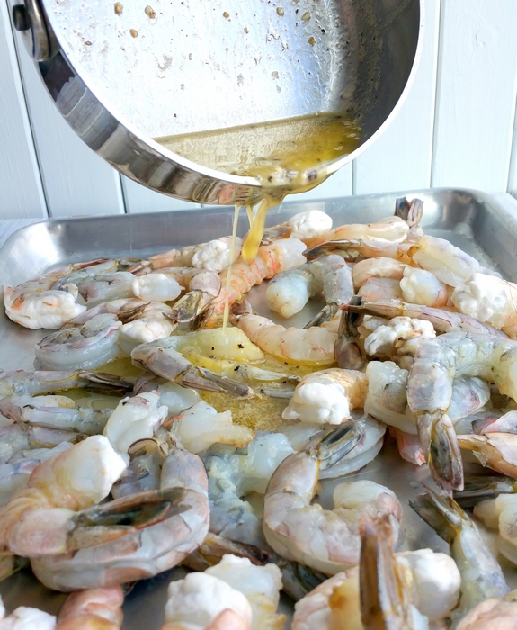Buttery Sheet Pan Garlic Shrimp 
