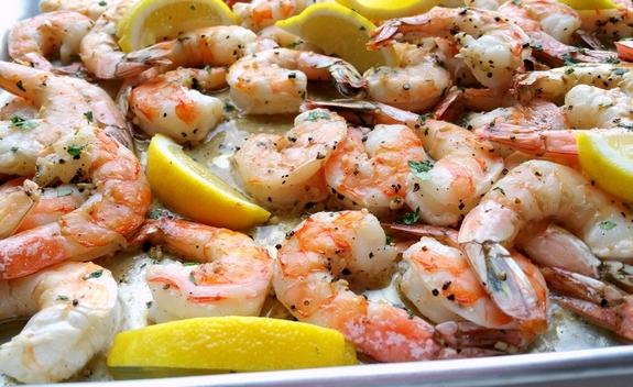 Buttery Sheet Pan Garlic Shrimp
