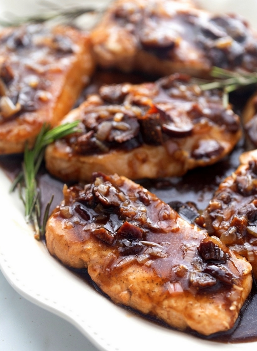 Transition from summer simplicity to fall flavor with 10 easy, hearty recipes. It's time to embrace casseroles, slow cooked meals and earthy flavors—making the seasonal switch a breeze. These fall dinner recipes will have your family looking forward to every meal you make this week. pork chops and balsamic fig sauce