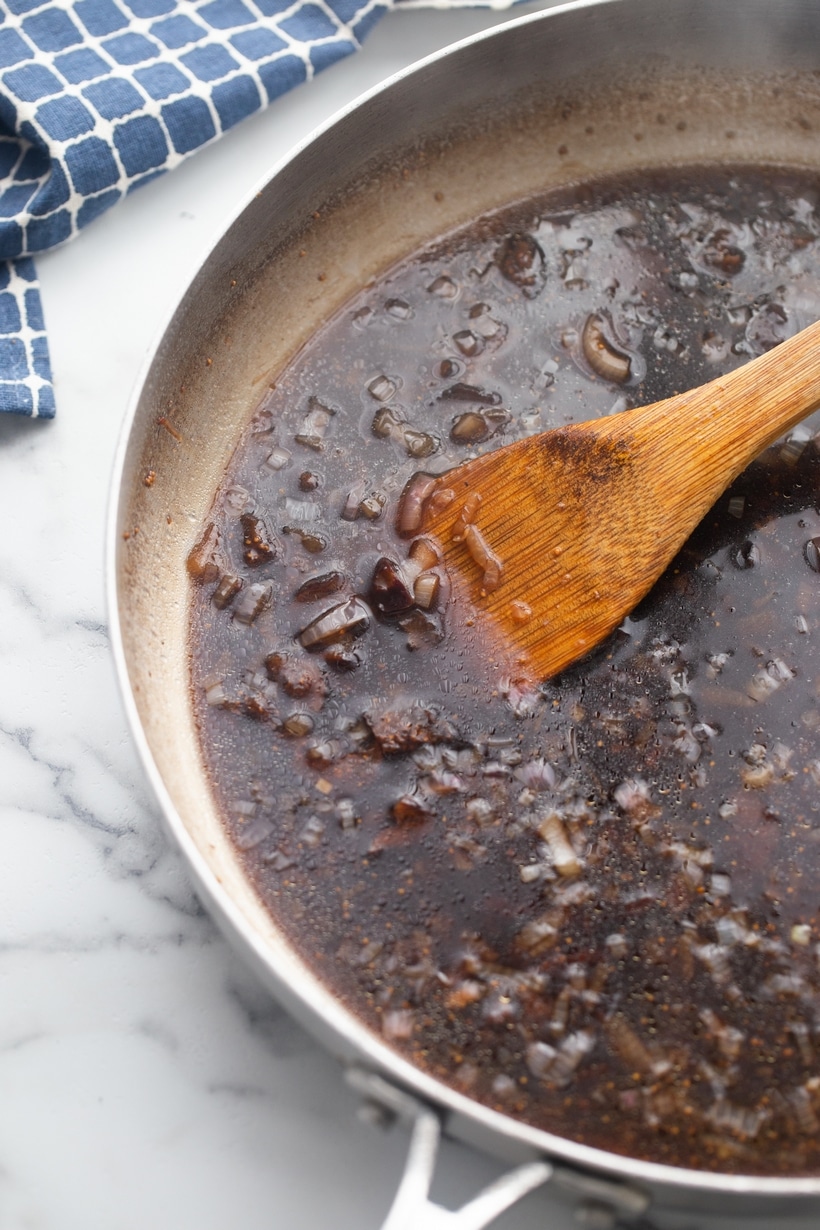 a pan full of sauce