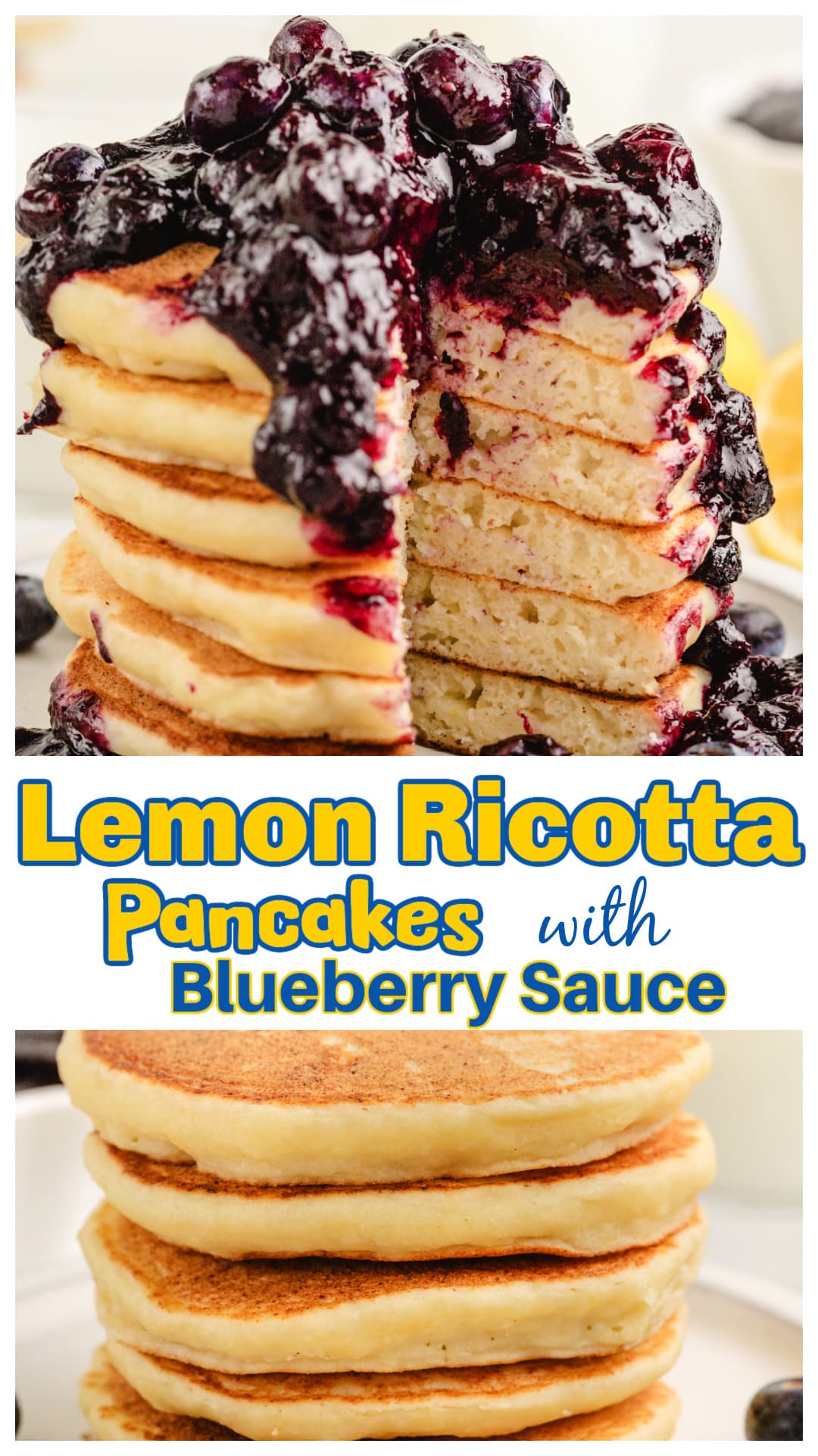 These lemon ricotta pancakes with blueberry sauce are soft, fluffy, and full of bright citrus flavor. Made with ricotta for a light yet rich texture, they’re perfect for a cozy breakfast or weekend brunch. The warm blueberry sauce adds the right balance of sweetness and tartness. Easy to make and great for meal prep, these homemade pancakes reheat well for busy mornings. Whether for a special occasion or a lazy Sunday, this recipe is a great addition to any breakfast or brunch table. via @cmpollak1