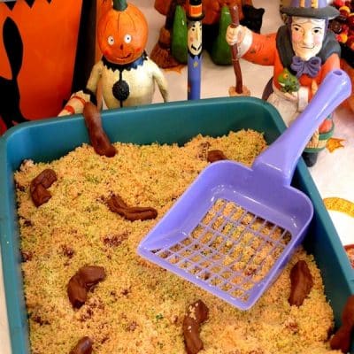 kitty litter cake