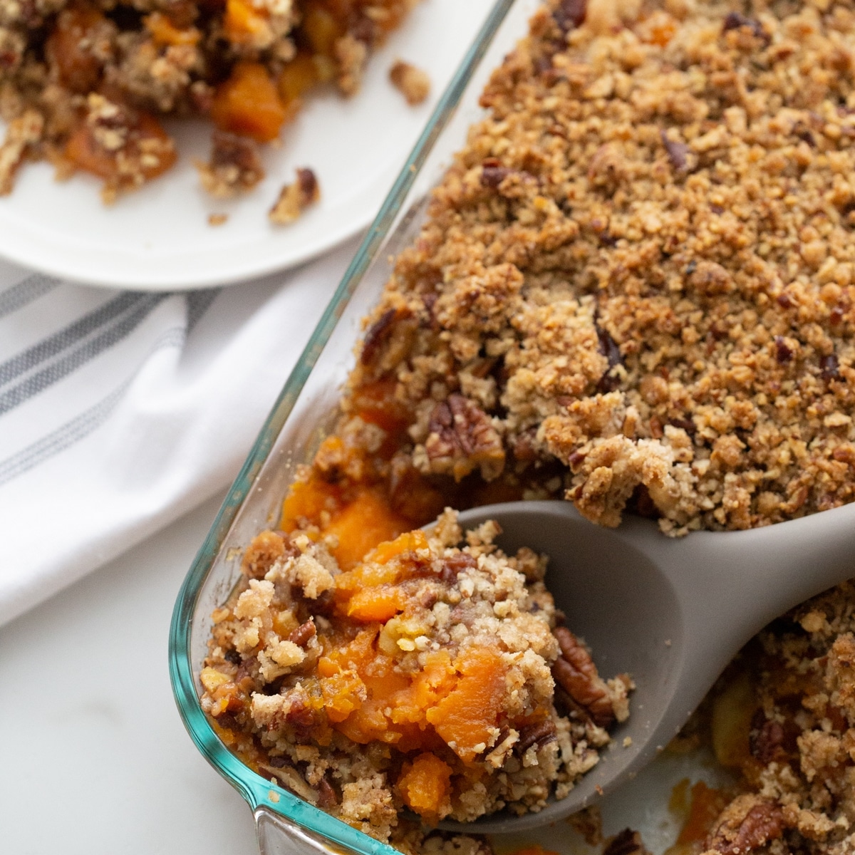 streuseled sweet potato casserole