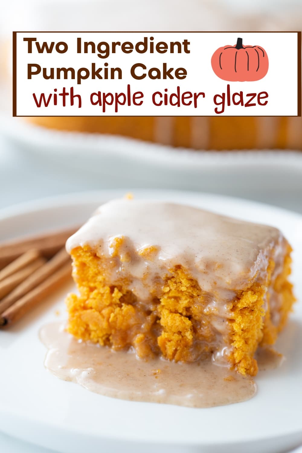 This two-ingredient pumpkin cake is one of the easiest desserts to throw together, and it’s always a hit. The apple cider glaze on top adds just the right amount of sweetness to balance the rich pumpkin flavor. via @cmpollak1
