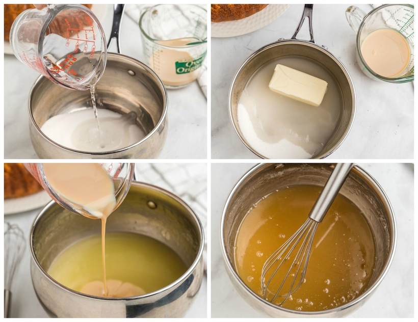 Irish cream glaze