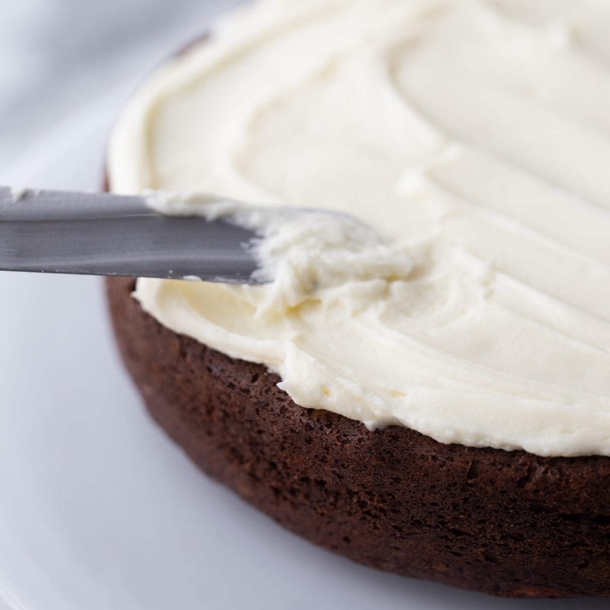 chocolate zucchini cake with cream cheese frosting and orange zest