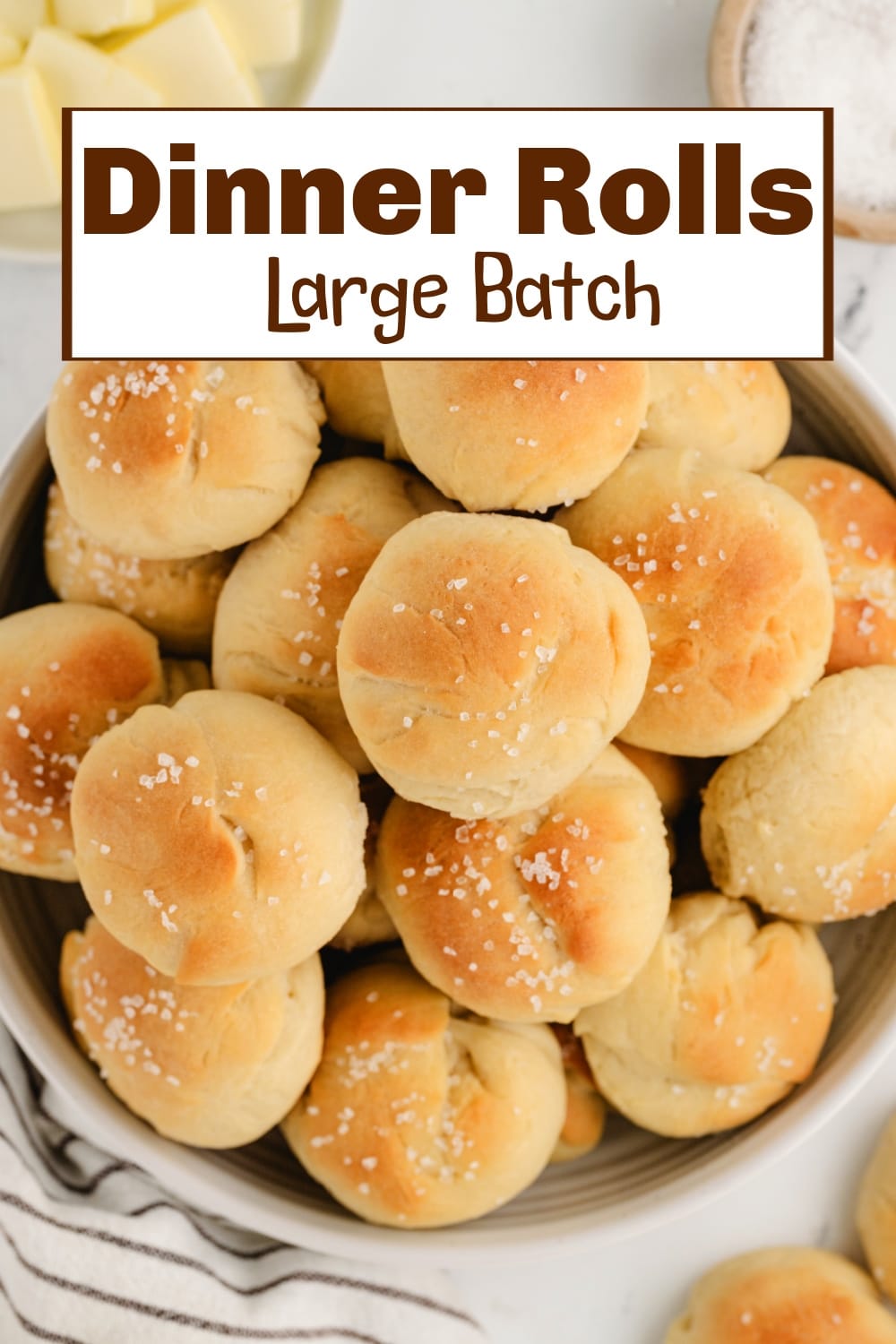 These dinner rolls are simple to make, and they always turn out soft and airy. With a batch this big, there's plenty to go around, making them perfect for gatherings. via @cmpollak1