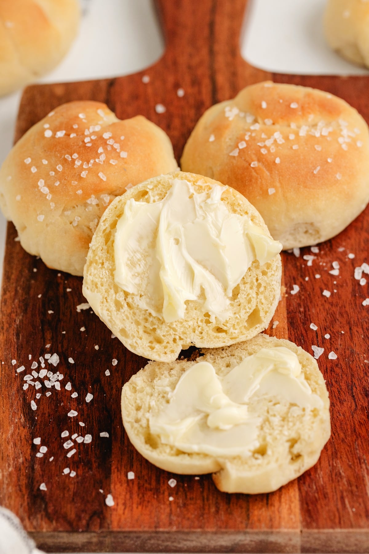 These dinner rolls are simple to make, and they always turn out soft and airy. With a batch this big, there's plenty to go around, making them perfect for gatherings. large batch dinner rolls