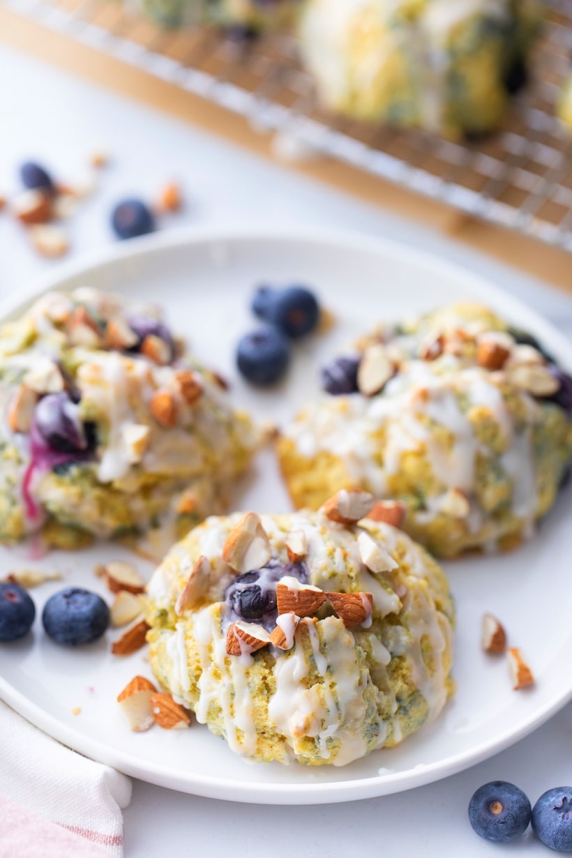 Cornmeal-Blueberry Scones, a welcomed, toothsome treat bursting with sweet blueberries, cornmeal and zippy lime juice and zest to tie all the flavors together. blueberry corn scones