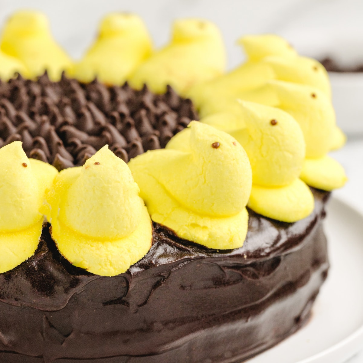 Peeps Sunflower Layer Cake