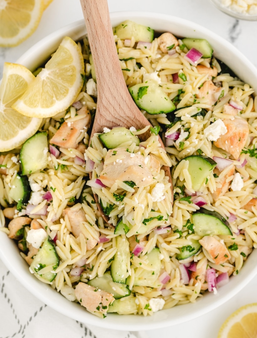 This simple chicken with orzo recipe is packed with vibrant, zesty flavors of the Mediterranean. While nearly every pasta dish is considered "family-friendly," this particular one could easily claim the prize for "easy". chicken orzo recipe