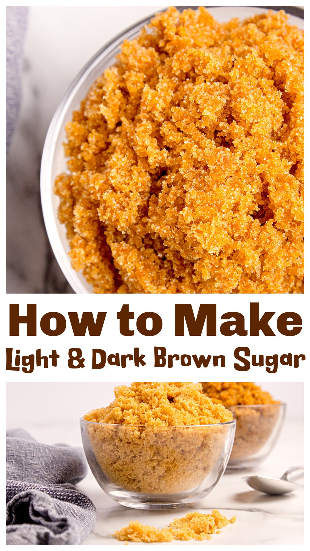 Fresh brown sugar in one minute. Light or dark, it’s just sugar and molasses, and the texture stays soft instead of turning into a brick the second you look away. This is the pantry move I use when I don’t have time for a store run and refuse to wrestle with the bag again. Two ingredients. Zero hassle. Always perfect. via @cmpollak1