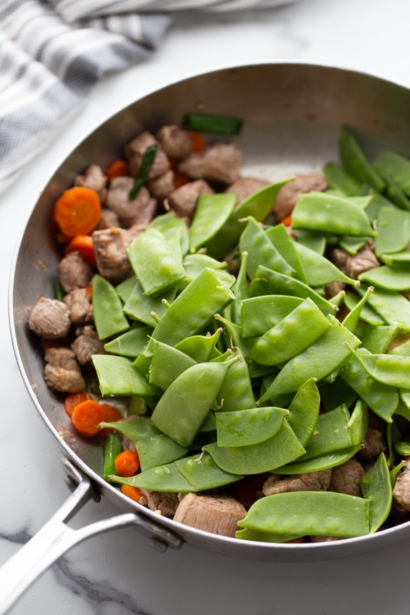 homemade sweet and sour pork stir fry