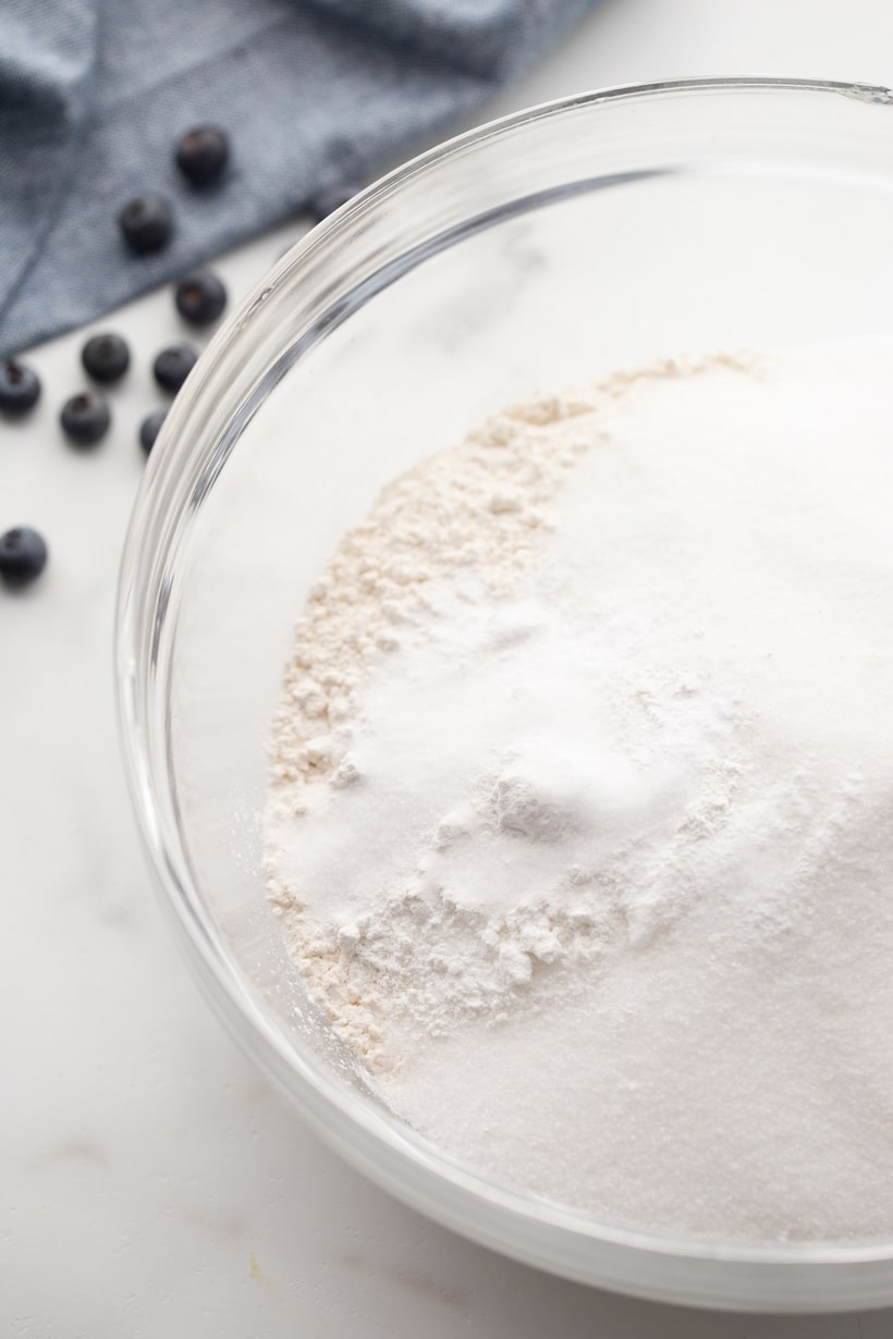 the necessary dry ingredients for the muffins