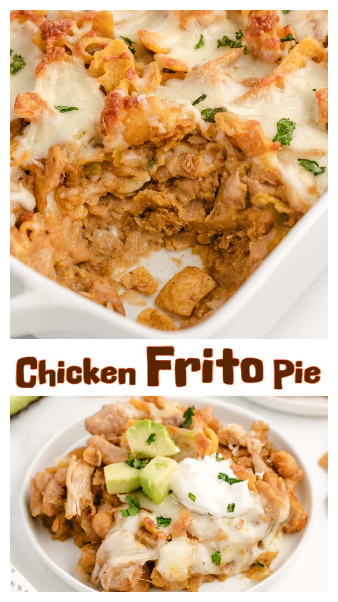 This Chicken Frito Pie Casserole is a hearty, cheesy, flavor-packed dinner made with tender chicken thighs, creamy white beans, fire-roasted green chiles, and crunchy Fritos. It’s layered like a casserole and baked until bubbly with melted Monterey Jack cheese on top. Perfect for an easy weeknight meal using pantry staples, this Tex-Mex inspired dish delivers bold flavor, crunch, and comfort all in one pan. It's very kid-friendly too. via @cmpollak1